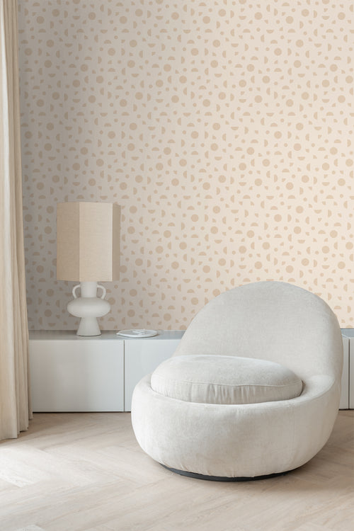 ESTAhome behang grafisch motief beige - 50 x 900 cm - 139749 - vtwonen shop