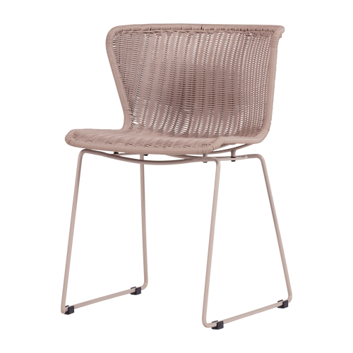 WOOOD tuinstoelen Wings - Zand - Kunststof - 78x55x54 - Set van 2