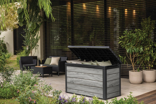 Keter Signature Opbergbox 757L - 151.7x72.5x90cm - Storm Grey - vtwonen shop