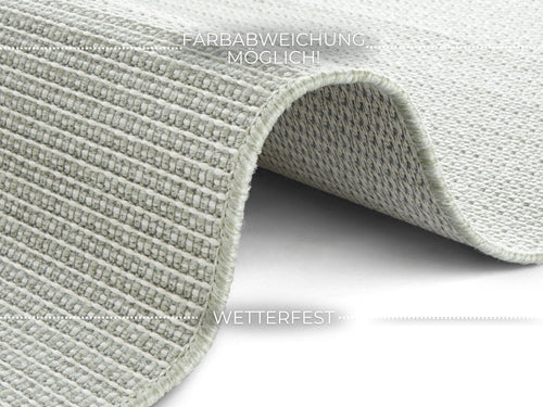 Flatweave In- & Outdoor carpet Millau Green 140x200 cm