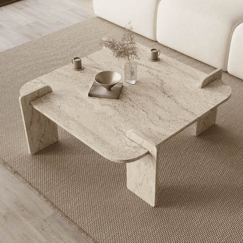 Calicosy - NOMA Salontafel - Naturel - 90x90x35 cm