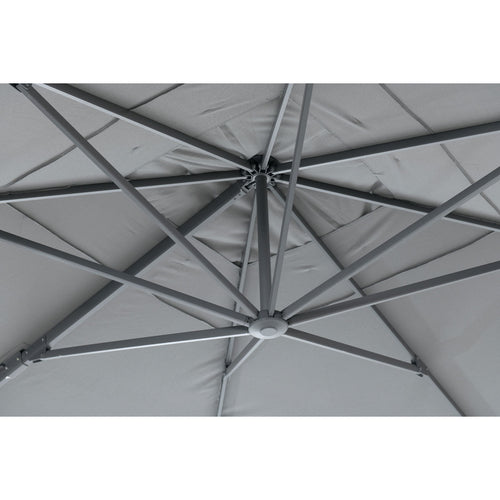 Hawaii King pole parasol - 400x400 cm - carbon black - donker grijs - vtwonen shop