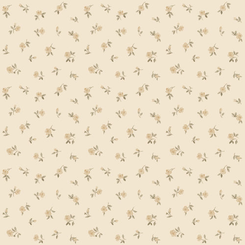ESTAhome behang vintage bloemetjes geel - 50 x 900 cm - 132220