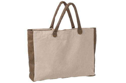 J-Line strandtas Korte Oren - textiel - beige - vtwonen shop