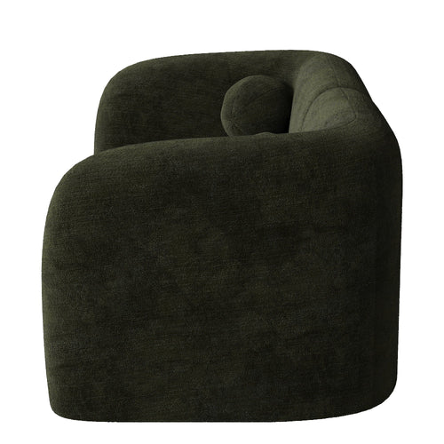 Sia Home - Sofa NOLA - fluweel met patroon khaki 168cm