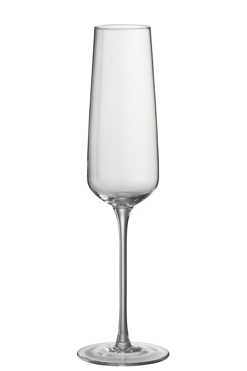 J-Line Leo champagneglas - glas - 6 stuks - woonaccessoires - vtwonen shop