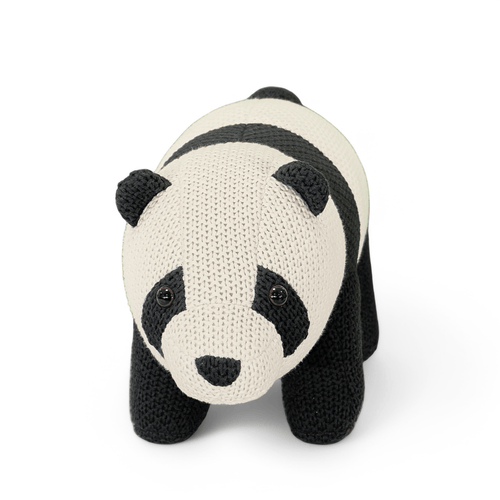 Pintado & Lacado knuffeldier Panda - zwart - 52 cm