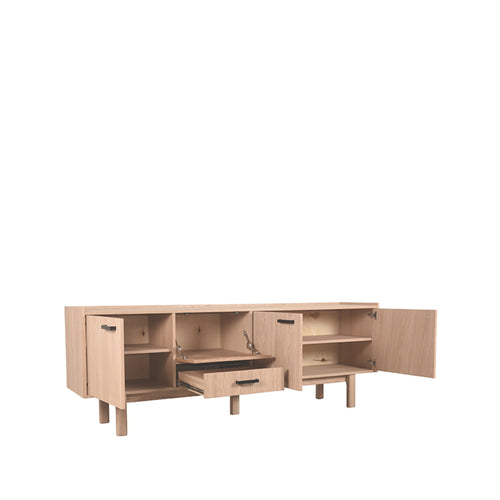 LABEL51 Dressoir Cali - Naturel Eikenhout - 220x45x77cm - vtwonen shop