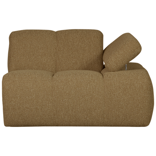 WOOOD 1-zits bank met arm rechts Mojo - Bouclé - Beige - 74x120x97 cm - vtwonen shop