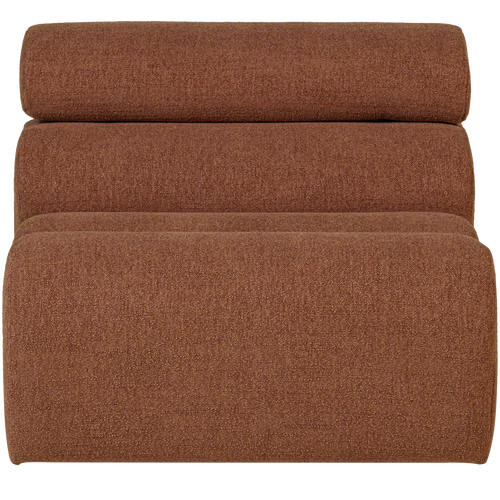 WOOOD 1-zits element bank Novi - Polyester - Terra - 86x82x113