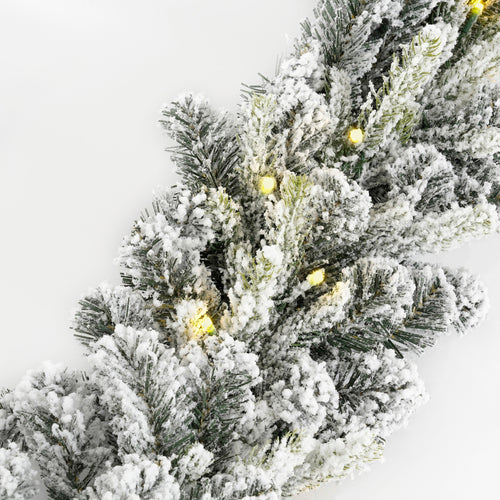 Black Box Trees Grimshaw Kerstslinger met Verlichting Led - Kerst Slinger met 2 Lichtstanden - op Batterij en met Timerfunctie - l180xd25cm