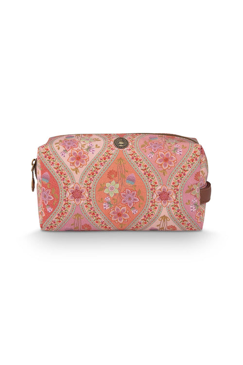 Pip Studio - Coco Make-up Tasje Dames - Ornamento - Oranje - 21.5x10x10.5cm