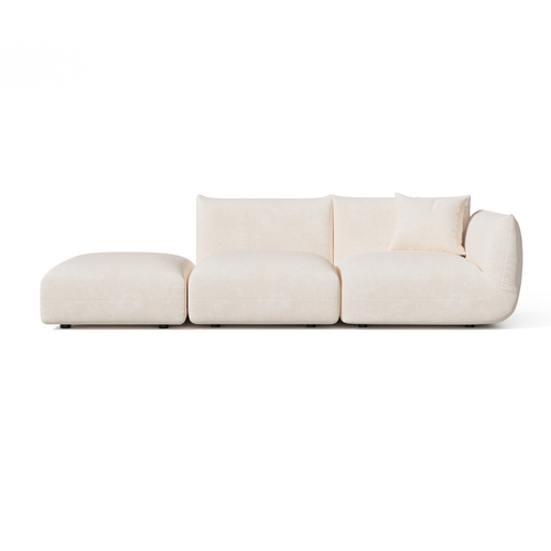 Sia Home -  NOOMA - Chenille fluweel - Crème - 302cm - vtwonen shop