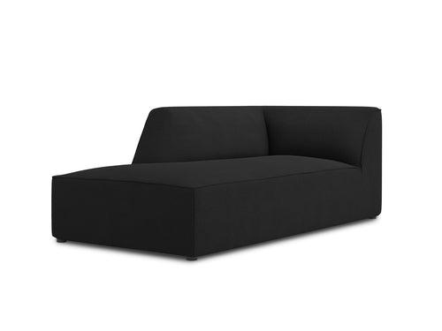 Micadoni linker meridiaan Ruby structurele stof, zwart - 180x93x69cm