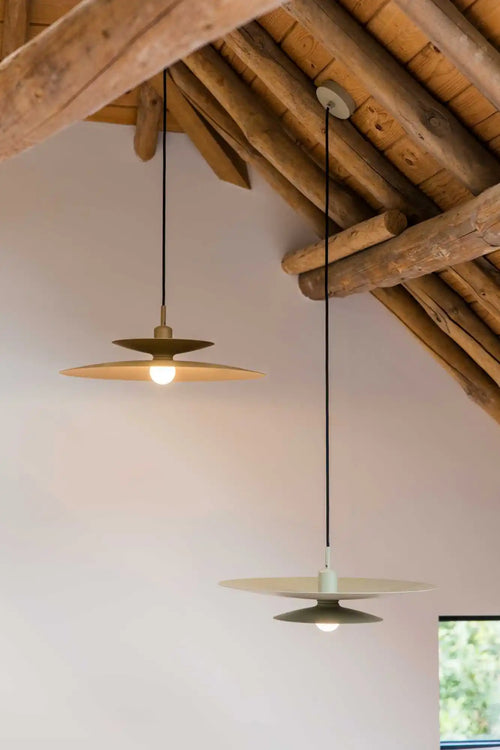 Artdelight hanglamp Linares - 1 lichts - 50  x 140   cm - kaki