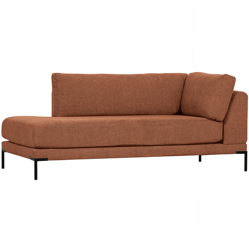 vtwonen lounge bank element links Couple - Polyester - Roest Melange - 89x100x200 - vtwonen shop