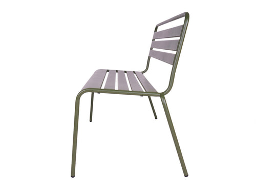 MaximaVida metalen tuinbank Max 120 cm olijfgroen - vtwonen shop