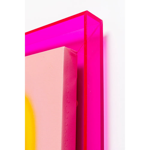 Kare Design Schilderij Square Shapes 60x80cm roze
