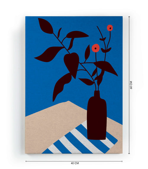 Canvas 60x40 Eten afdruk