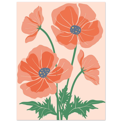 Artfulprints  Boho – Field flowers   poster 30x40 cm - vtwonen shop