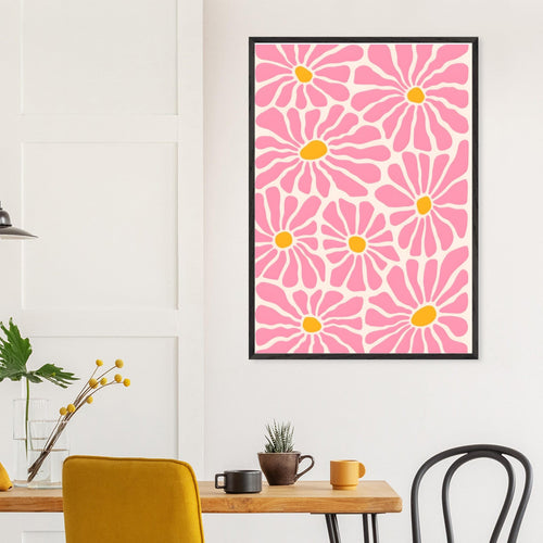 Artfulprints Poster Matisse - Pink flowers   - 30x40 cm - Roze