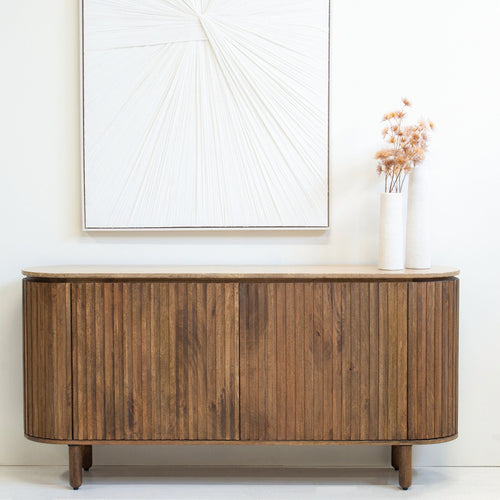 Giga Meubel Dressoir  - Mangohout/Travertin - Bruin - 175cm - vtwonen shop