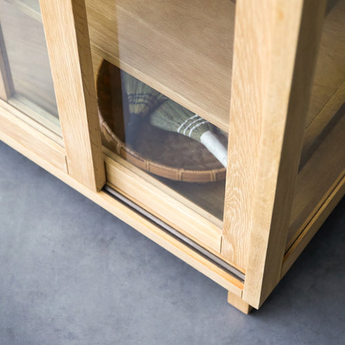 Tikamoon Massief eikenhouten servieskast - Naturel - vtwonen shop