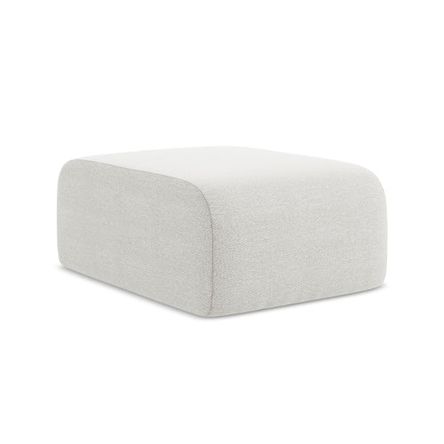 LaMiaSofa Poef Cervo - bouclé - wit - 72x94x42
