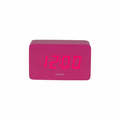 Karlsson wekker Spry Tube - roze - 10x4.3x5.9cm - vtwonen shop
