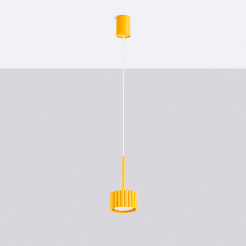 Sollux Lighting Hanglamp AURA 1 geel Gx53 - 10x10x125cm