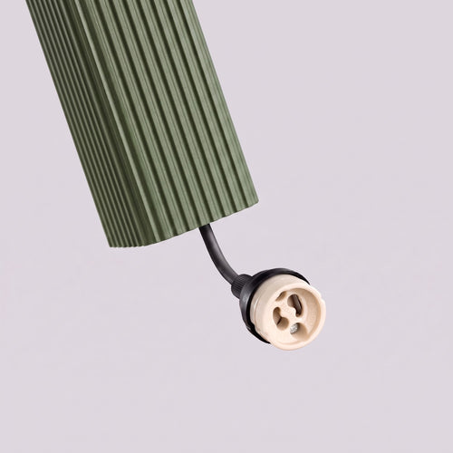 Sollux Lighting Hanglamp RAYO 1 olijfgroen - 8x8x118cm