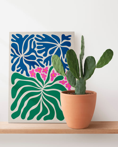 Canvas 60x40 Afdruk Kleurrijke Tuin - vtwonen shop