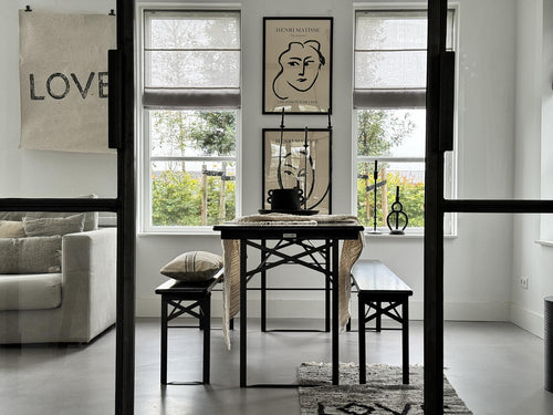 MaximaVida inklapbare bierset Berlijn 200 cm zwart - FSC hout - vtwonen shop