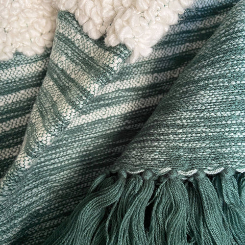 Malagoon plaid Tribal - groen melee - 125x150cm