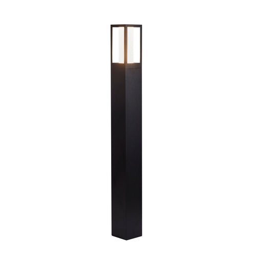 Searchlight Avenue Buitenpaal Zwart, Mat Wit Polycarbonaat