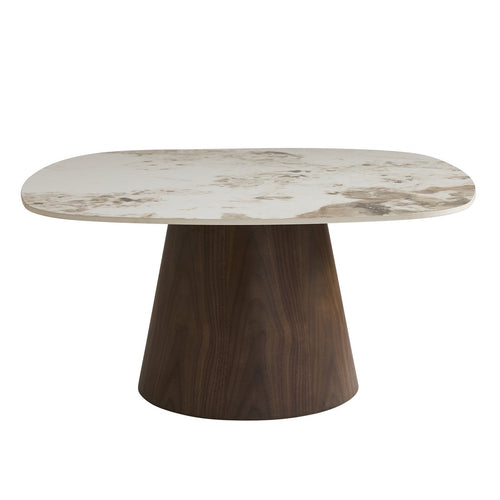 Signature - ALESSANDRA Tafel - Bruin - 45x90x90 cm