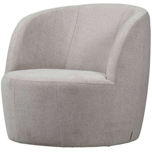 vtwonen draaibare fauteuil Turn - Velvet - Naturel - 78x82x87 - vtwonen shop