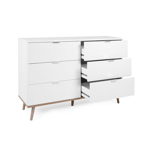 Calicosy - Commode 6 laden - L120cm - Copenhague - 40x120x86,5 cm