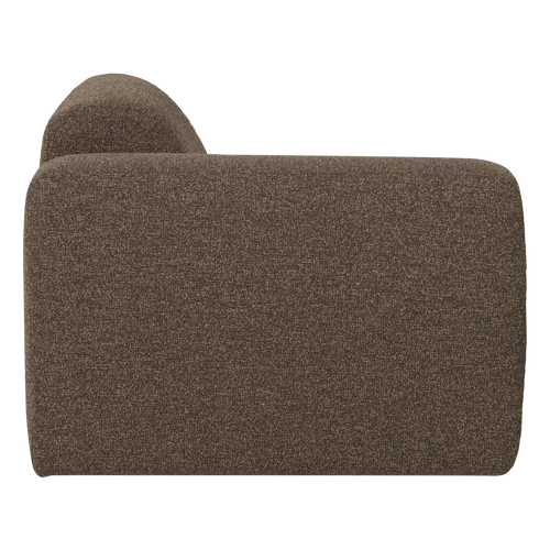 WOOOD 1-zits bank arm links Mojo Base - Bouclé - Bruin - 74x105x97