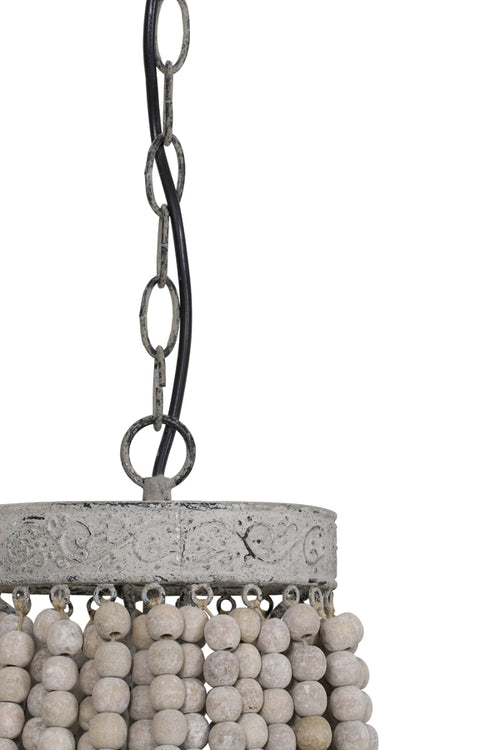 Light & Living hanglamp LUNA - Ø35.5x45cm - wit