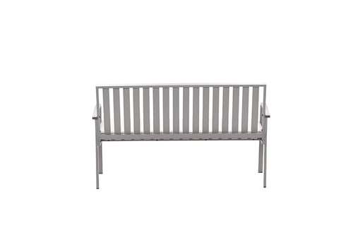 Bruno parkbank - aluminium - taupe - valley sand - vtwonen shop