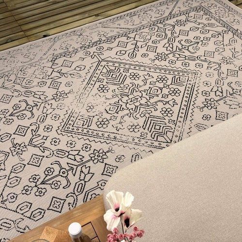 Buitenkleed Nova zwart/wit - Interieur05 - 240 x 340 cm - vtwonen shop