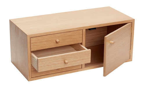 Hübsch schap Piccolo - mdf/oak veneer - 50x22xh20cm