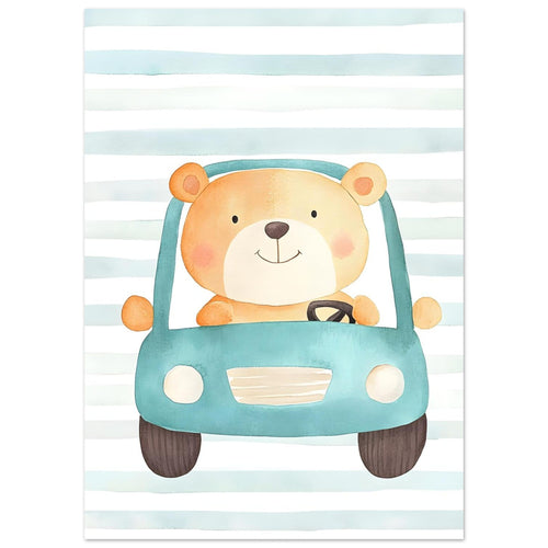 Artfulprints  Beer op reis   poster 50x70 cm - vtwonen shop