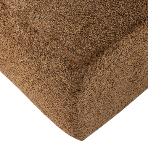 WOOOD eetbank 164 cm rugleuning Mojo Base - Wollig - Honinggeel - 83x164x76