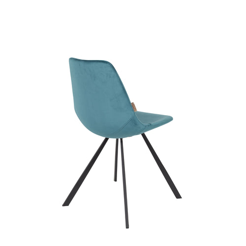 Dutchbone Franky Eetkamerstoelen Blauw - Set van 2 - vtwonen shop