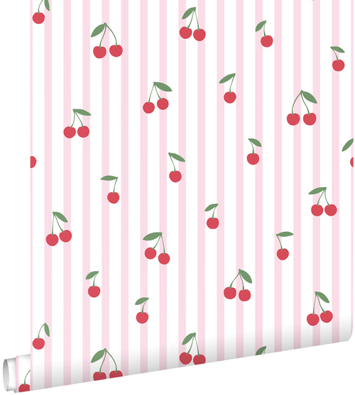 ESTAhome behang kersen licht roze - 50 x 900 cm - 131654 - vtwonen shop