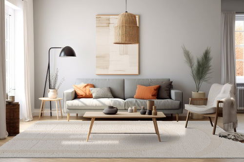 AFK Living vloerkleed Arcadia - reliëfeffect - beige - 200 x 290 cm