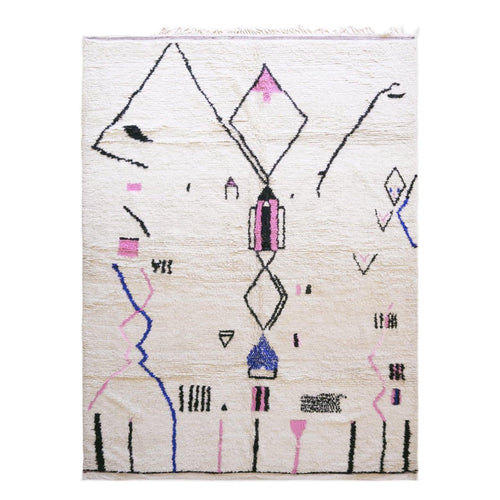AFK Living vloerkleed Berber - handgemaakt - Wol - 80 cm x 240 cm