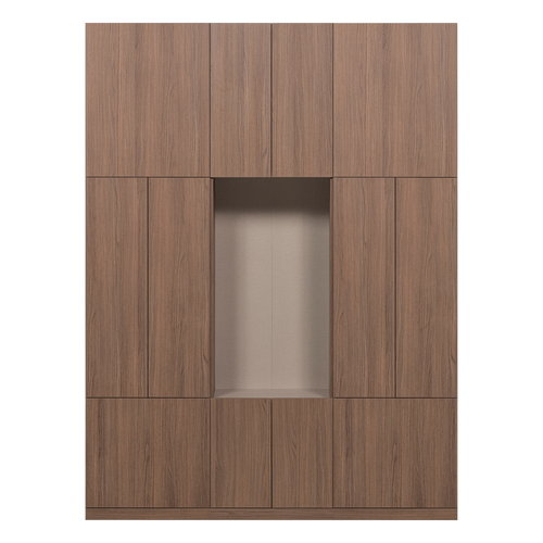 WOOOD wandkast combinatie 162 cm Build - Eiken Decor - Bruin - 215x162x41